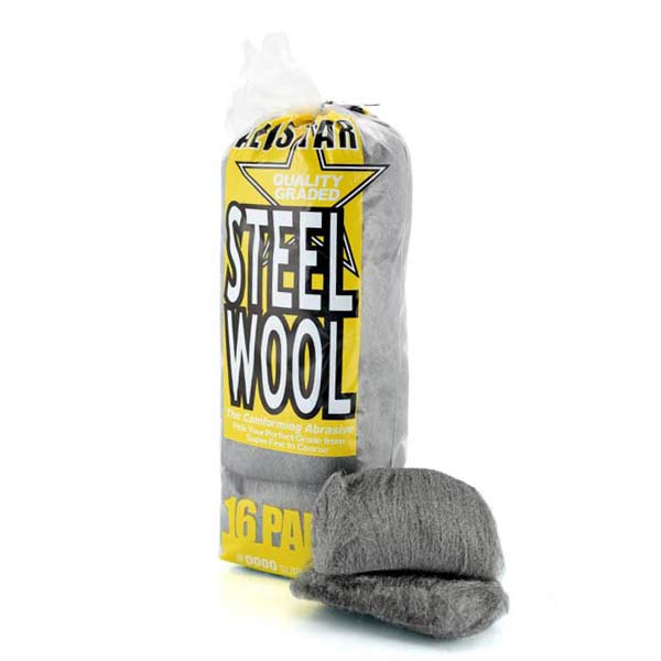 Steel Wool Pads #0000 Super Fine (Allstar) - HD Car Care
